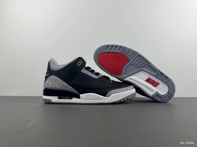 Air 3 Black Cement DN3707-010 Jordan 0706